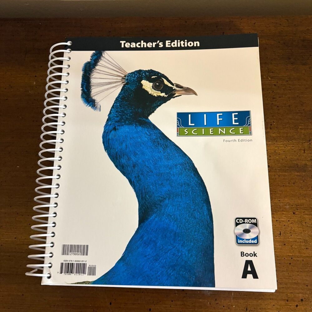 BJU Press Life Science Fourth Edition Teachers Edition BOOK A with CD Rom